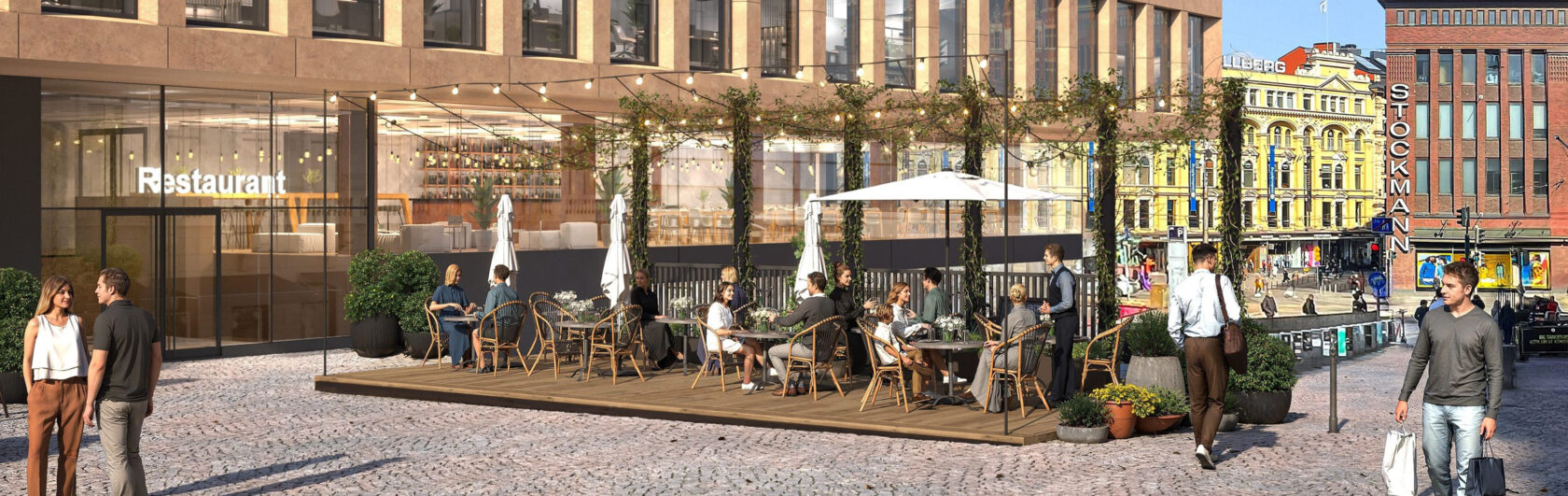 Signe-kiinteistöön rakentuva ravintola IKI avautuu lokakuussa 2026.