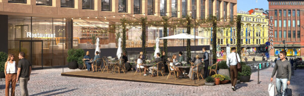 Signe-kiinteistöön rakentuva ravintola IKI avautuu lokakuussa 2026.